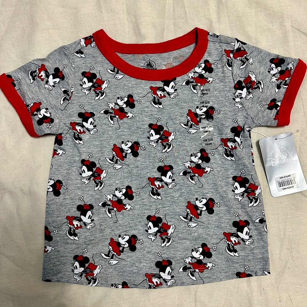 Disney Minnie Mouse T-Shirt size XXS 2/3 (Girl)
